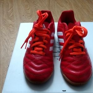 Indoor soccer sneakers.